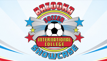 22ND ANNUAL BAZOOKA SOCCER </br> SHOWCASE INTERNATIONAL Event Logo